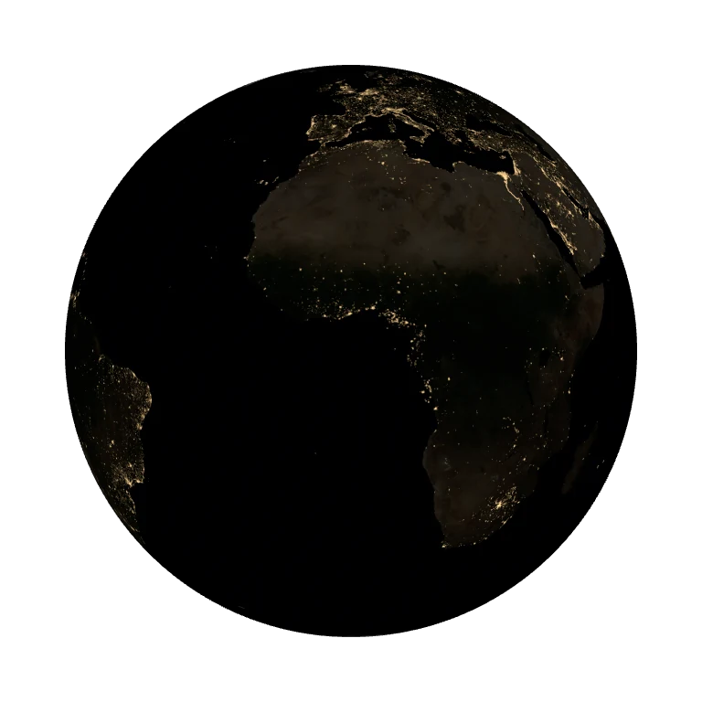 Native render of the city-light material.